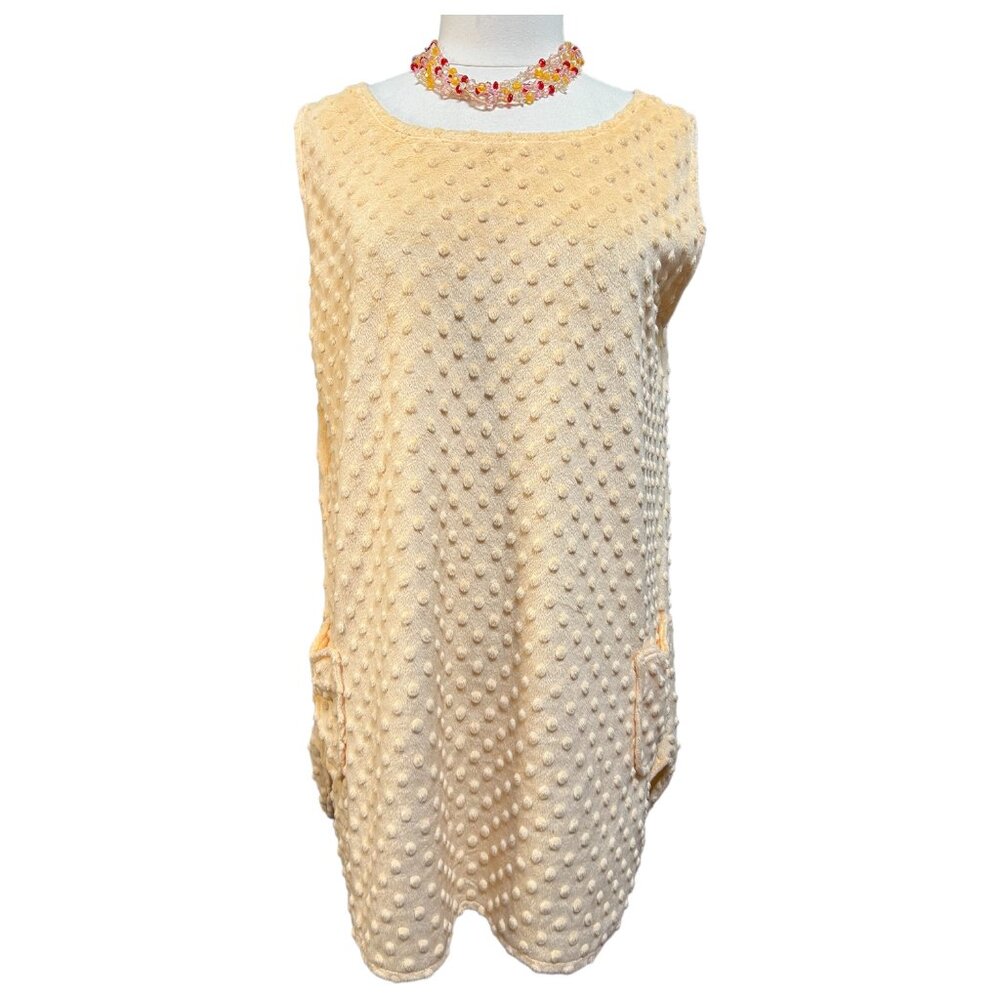 Vintage peach swiss dot cover-up